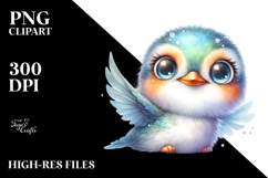 Cute Baby Hummingbird with Goofy Smile, Transparent PNG Product Image 2