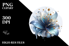 Abstract Lobelia PNG Product Image 2