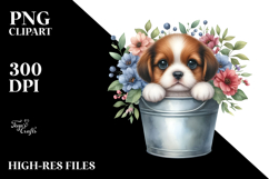 Cute Baby Dog from Bucket, Transparent PNG Product Image 2