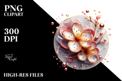 Abstract Cherry Blossom PNG Product Image 2