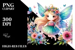 Colorful Cute Fairy PNG Product Image 3
