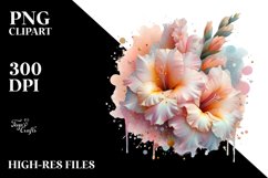 Glossy Gladiolus Art | Sublimation | Clipart Product Image 3