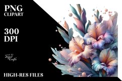 Glossy Gladiolus Art | Sublimation | Clipart Product Image 1