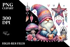 Adorned Boho Gnome Watercolour Painting Product Image 2