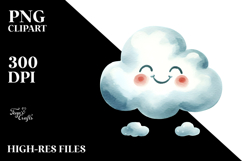 Smiling Cloud, Transparent PNG Product Image 2