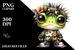 Punk Look Frog, Transparent PNG Product Image 2