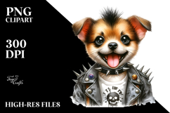 Baby Puppy with Punk Look PNG Product Image 2