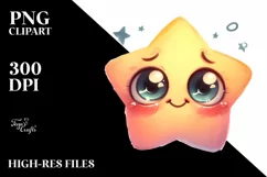 Funny Baby Face Star, High-Res PNG Product Image 3