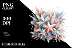 Colorful Whimsical Star | Sublimation Clipart Product Image 2