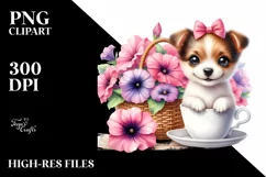 Cute Babydog,White Background | Clipart Product Image 3