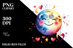 Smiling Moon PNG Product Image 2