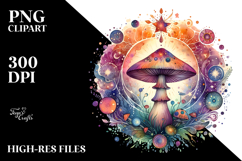 Magical Celestial Mushroom Tarot, PNG File Product Image 2