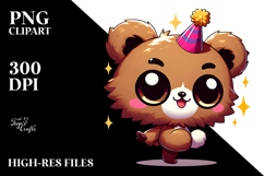 Silly Cartoon Bear PNG Product Image 2