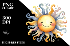 Whimsical Shiny Sun PNG Product Image 2