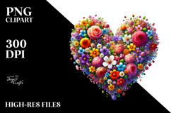 Spring Flower Heart PNG Product Image 2
