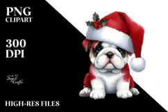 Christmas Bulldog PNG Product Image 2
