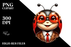 Stylish Ladybug Clipart Product Image 1