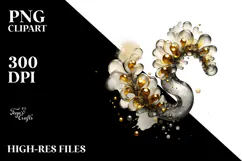 Glossy Snapdragon with Golden Insertions PNG Product Image 2