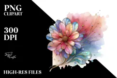 Wooden Stained Anemone PNG Product Image 2