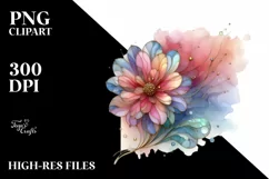 Wooden Stained Anemone PNG Product Image 1