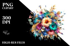 Vibrant Bouquet with Morning Glory Splash | Sublimation | Product Image 3