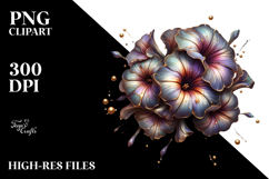 Abstract Glossy Petunia Made of , PNG Product Image 2