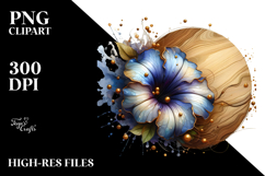 Abstract Glossy Petunia PNG Product Image 2