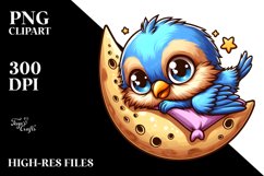 Colorful Baby Sparrow Clipart Product Image 1