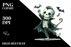 Funny Halloween Clipart PNG Product Image 1