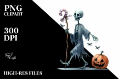 Funny Halloween Clipart PNG Product Image 3
