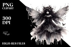 Washed Gothic Fairy PNG Product Image 2