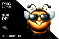 Smiling Bee Portrait Clipart Product Image 2