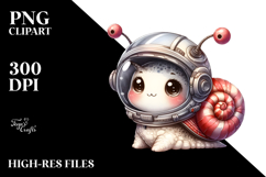 Energetic Punk Baby Snail PNG Product Image 2