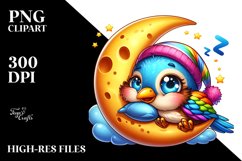 Crazy Cartoon Baby Thrush on Moon Product Image 1