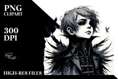 Watercolor Washed Gothic.Boy | Watercolor Product Image 1