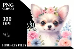Cute Pastel Chihuahua | Sublimation | Clipart Product Image 1