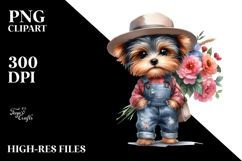 bouquet Carrying Clipart Product Image 2