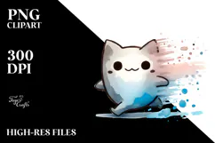 Funny Simple Watercolor, Transparent PNG Product Image 2