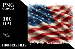 USA Flag Clipart Product Image 2