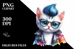 Cute Baby Cat Posing PNG Product Image 1