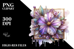 Abstract Stained Violet, Sublimation PNG Product Image 2