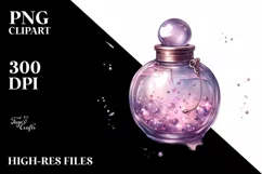 Glossy Transparent Lilac, Transparent PNG Product Image 1