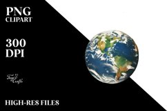 Vintage Earth Watercolor Clipart Product Image 3