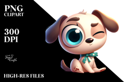 Whimsical Dog with Cartoon Dog PNG Product Image 2