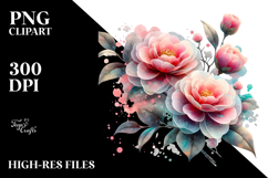 Camellia with Material, Transparent PNG Product Image 2