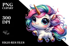 Vibrant Unicorn Drawing, Transparent PNG Product Image 2