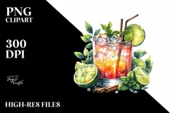 Colorful Moscow Mule Drink | Sublimation | Clipart Product Image 1