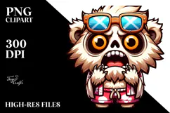 Monkey Made of Flowers, Transparent PNG Product Image 2