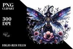 Vibrant Gothic Fairy PNG Product Image 1