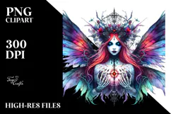 Vibrant Gothic Fairy PNG Product Image 2
